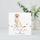 Golden Retriever Dog Mum Puppy Pets Kaart (Staand voorkant)