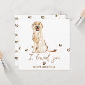 Golden Retriever Dog Mum Puppy Pets Kaart (Voorkant / Achterkant in situ)