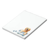 Golden Retriever Dog Notitieblok (Linkerzijde)