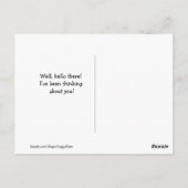 Golden Retriever Dog op een Dock Denking van U Briefkaart (Achterkant)