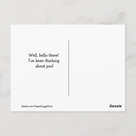 Golden Retriever Dog op een Dock Denking van U Briefkaart (Achterkant)