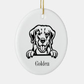 Golden Retriever dog ornament (Rechts)