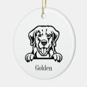Golden Retriever dog ornament (Links)