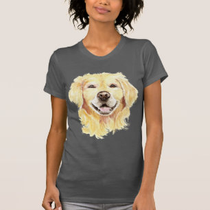 Golden Retriever Dog Pet Animal Art T-shirt