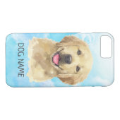 Golden Retriever Dog Pet Animal Waterverf Case-Mate iPhone Case (Achterkant (Horizontaal))