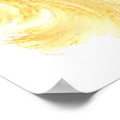 Golden Retriever Dog Pet Animal waterverf Poster (Hoek)