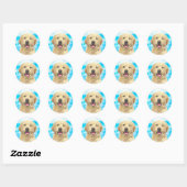 Golden Retriever Dog Pet Animal Waterverf Sticker (Vel)
