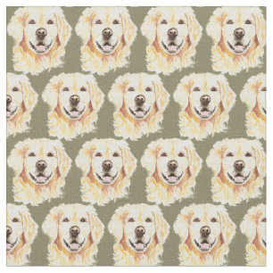 Golden Retriever Dog Pet Animal waterverf Stof