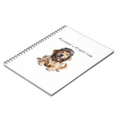 Golden Retriever Dog Pilot Beste Vriend Schattige  Notitieboek (Linkerzijde)
