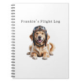 Golden Retriever Dog Pilot Beste Vriend Schattige  Notitieboek (Voorkant)