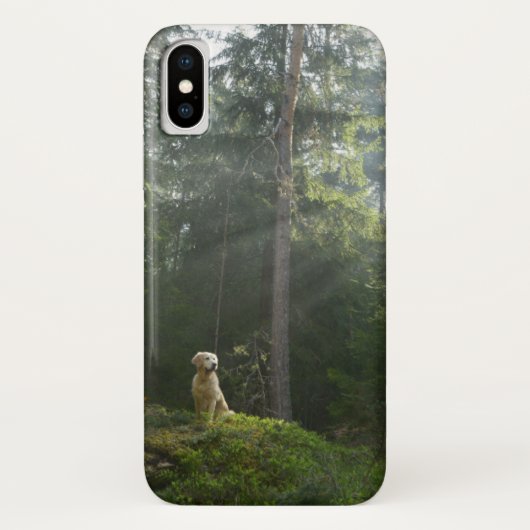 Golden Retriever Dog | Pine Woodland Case-Mate iPhone Case (Achterkant)
