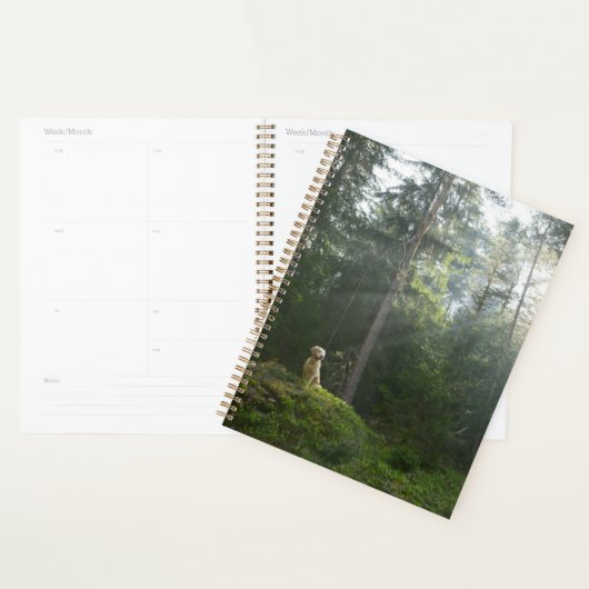 Golden Retriever Dog | Pine Woodland Planner (Display)