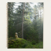 Golden Retriever Dog | Pine Woodland Planner (Voorkant)