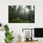 Golden Retriever Dog | Pine Woodland Poster (Thuiskantoor)