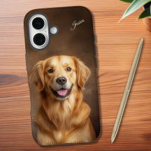 Golden Retriever Dog Portrait iPhone / iPad hoesje