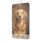 Golden Retriever Dog Portret Luchtverfrisser (Links)