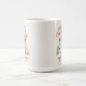 Golden Retriever Dog Pun Christmas Coffee Mok (Center)