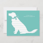 Golden Retriever Dog Puppy Bedankkaart (Voorkant)