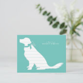 Golden Retriever Dog Puppy Bedankkaart (Staand voorkant)