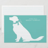 Golden Retriever Dog Puppy Briefpapier (Voorkant / Achterkant)