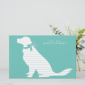 Golden Retriever Dog Puppy Briefpapier (Staand voorkant)