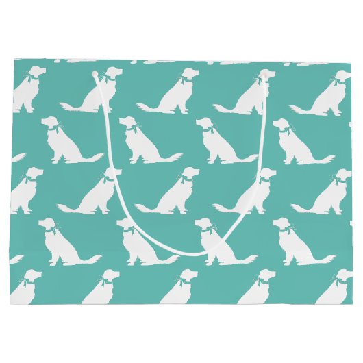 Golden Retriever Dog Puppy Groot Cadeauzakje (Achterkant)