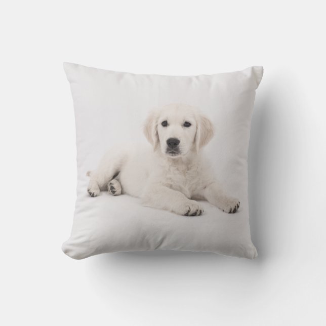 Golden Retriever Dog Puppy Pillow Kussen (Voorkant)