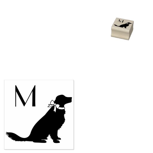 Golden Retriever Dog Puppy Rubberstempel (Gestempeld)