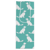 Golden Retriever Dog Puppy Wijn Cadeautas (Voorkant)