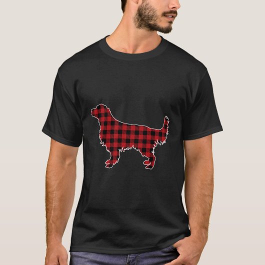 Golden Retriever Dog Red met kerstmis T-shirt (Voorkant)