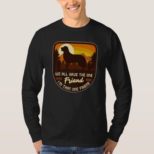Golden Retriever Dog Retro 5 T-shirt (Voorkant)