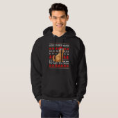 Golden Retriever Dog Santa Ugly Hoodie (Voorkant volledig)