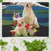 Golden Retriever Dog Show of Kitchen Towel Theedoek (Gevouwen)