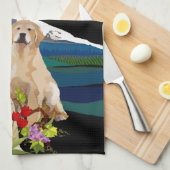 Golden Retriever Dog Show of Kitchen Towel Theedoek (Quarter Fold)