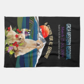 Golden Retriever Dog Show of Kitchen Towel Theedoek (Horizontaal)
