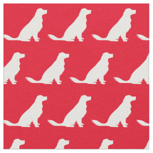 Golden Retriever Dog Silhouette Huisdier Rood Stof