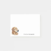 Golden Retriever Dog Simple Modern Personalized Post-it® Notes (Voorkant)