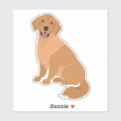 Golden Retriever Dog Sticker (Vel)
