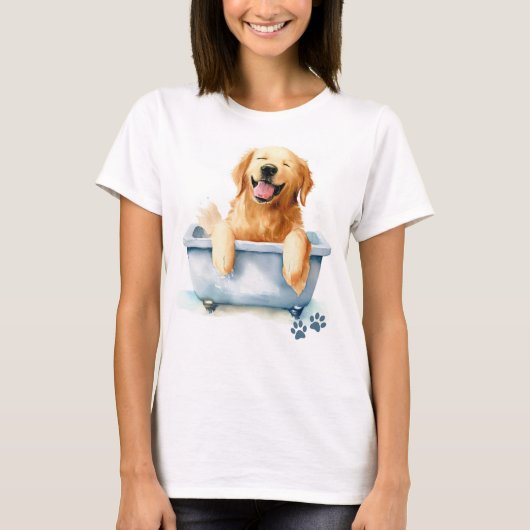 Golden Retriever Dog T-shirt (Voorkant)