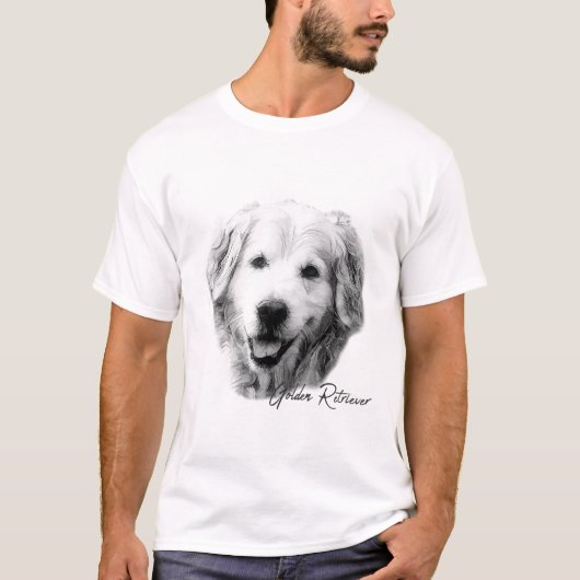 Golden Retriever Dog T-shirt (Voorkant)