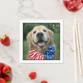 Golden Retriever Dog tijdens de onafhankelijkheids Servetten (Insitu)