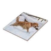 Golden Retriever Dog Tile Tegeltje (Zijkant)