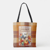 Golden Retriever Dog Tote Bag (Achterkant)