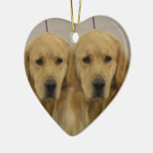 Golden Retriever Dog Twins Ornament (Links)
