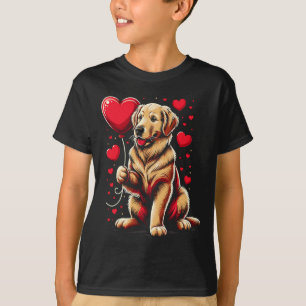 Golden Retriever Dog Valentijnsdag Hondeneigenaar  T-shirt