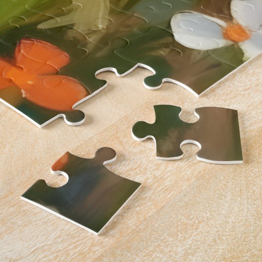 Golden Retriever Dog Valentine's Day Heart Shadow Legpuzzel (Zijkant)