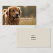 Golden Retriever Dog Visitekaartje (Voorkant / Achterkant)
