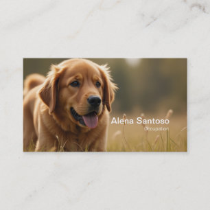 Golden Retriever Dog Visitekaartje