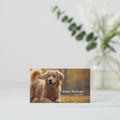 Golden Retriever Dog Visitekaartje (Staand voorkant)