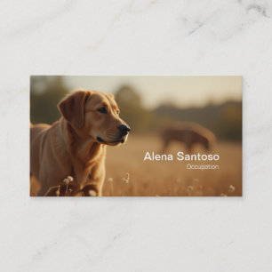 Golden Retriever Dog Visitekaartje